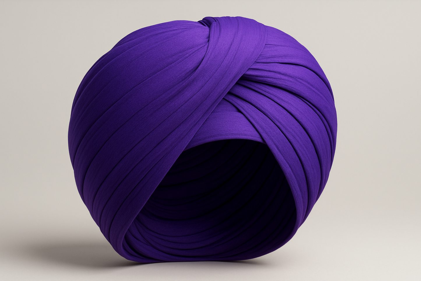 3d TURBAN MODEL OF IRIS PURPLE color