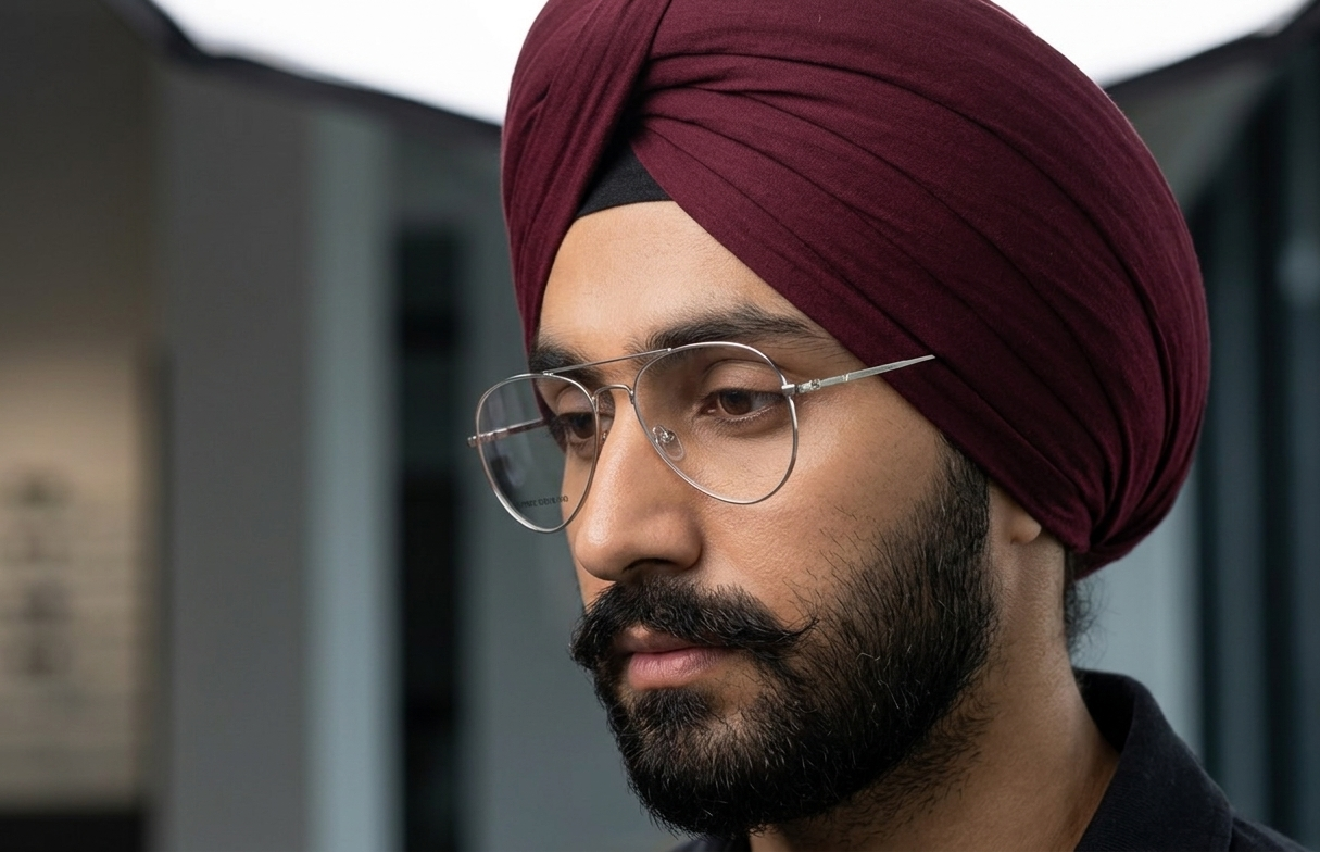 Black Aviator Frame With Lens