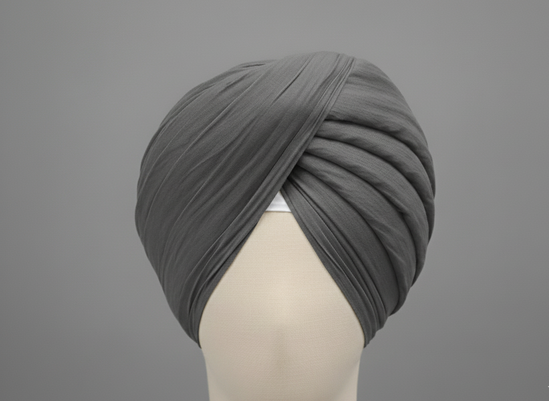 Iron gray Premium Turban