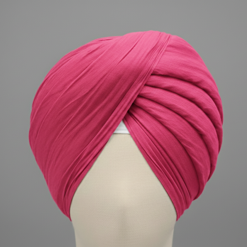 Deep Pink Premium Turban