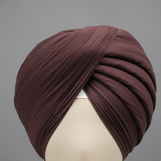 Mocha Full Voil Turban