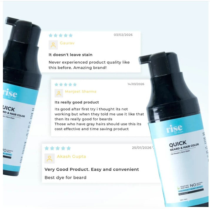 Quick Beard & Hair Color Dye – Fast, Natural Grey Coverage