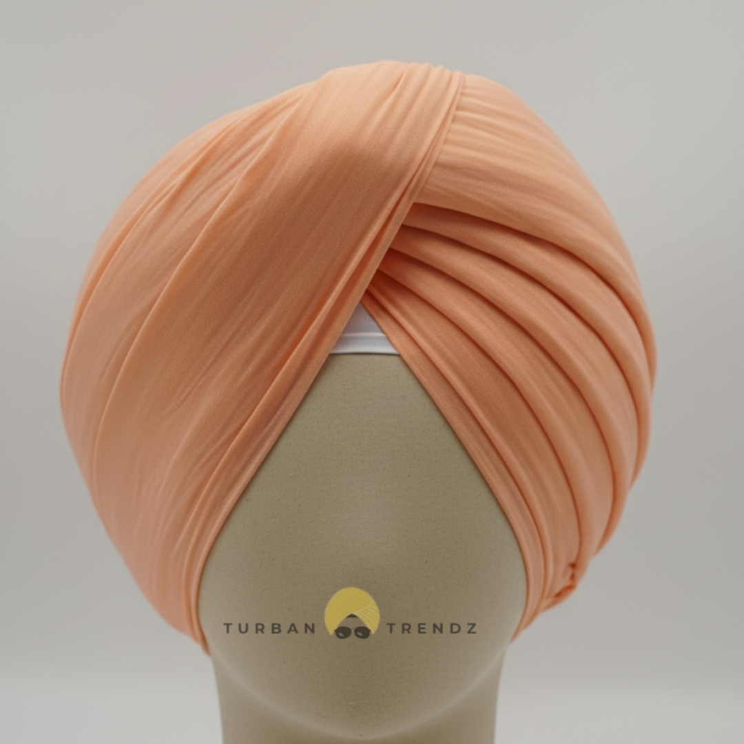 Apricot Orange Premium Turban