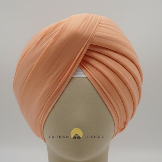 Apricot Orange Premium Turban