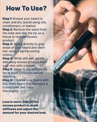 All Man 24-Hour Instant Grey Cover - 10g