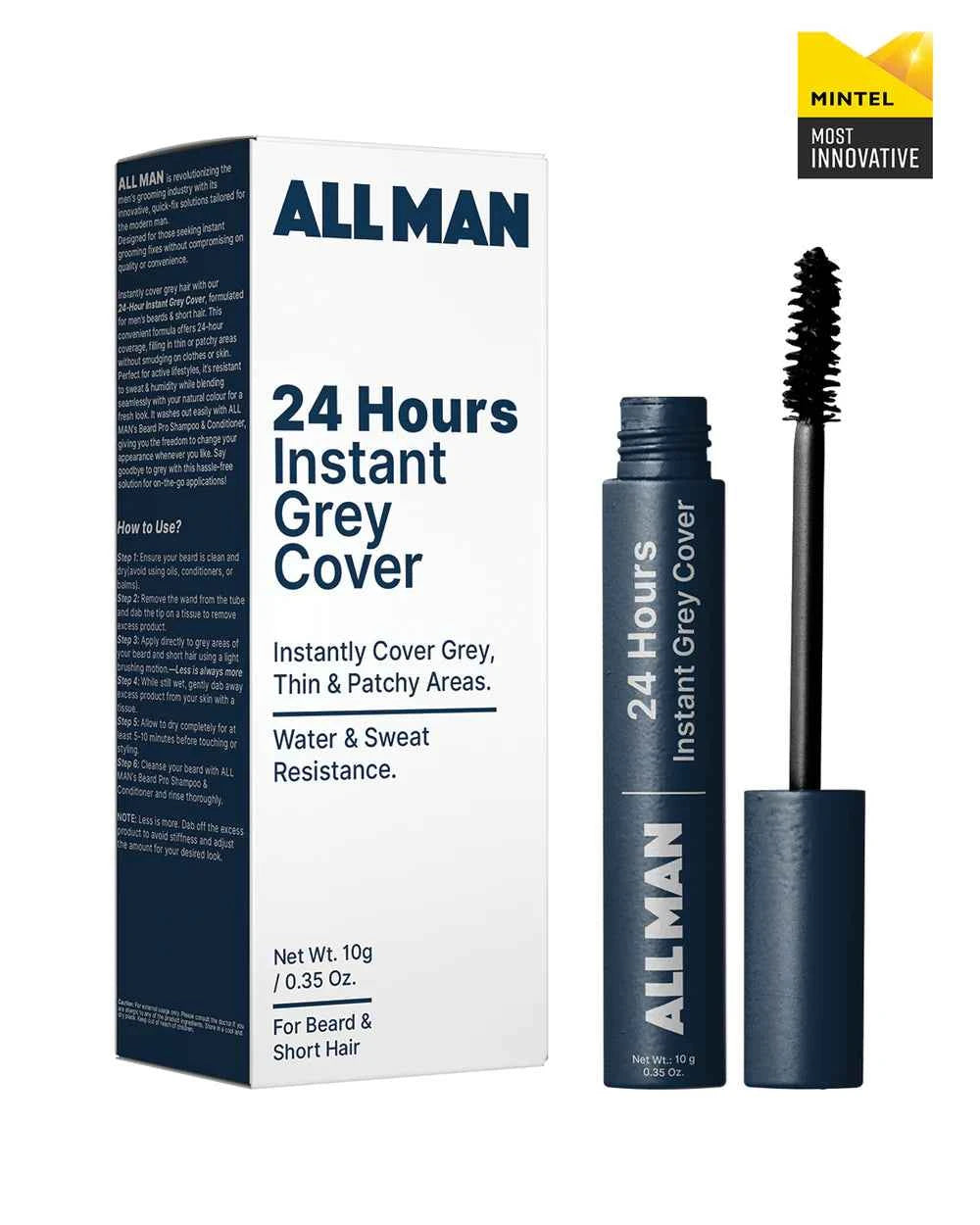 All Man 24-Hour Instant Grey Cover - 10g