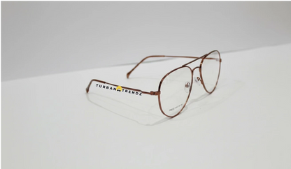 Copper Brown Aviator Frame