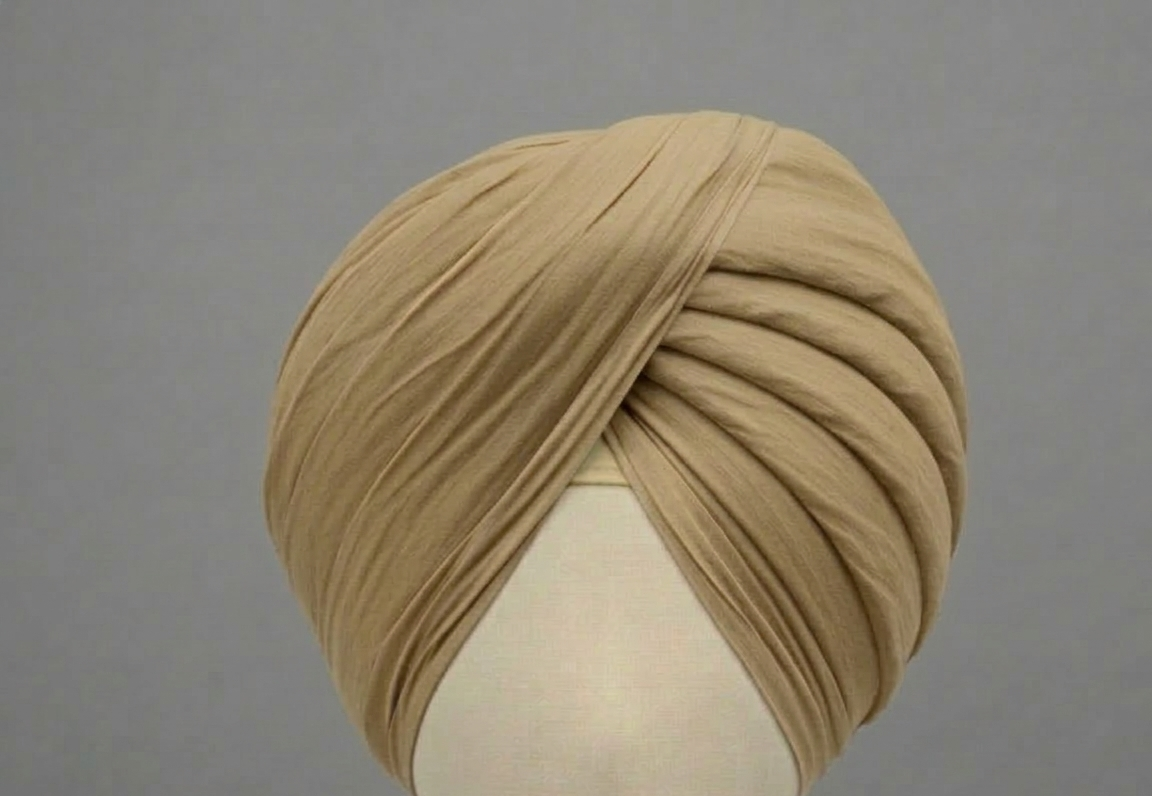 Khakhi Punjab Police Premium Rubia Turban Fabric
