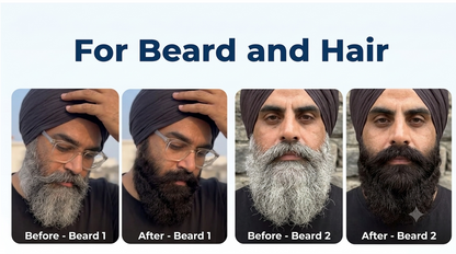 Quick Beard & Hair Color Dye  – Fast, Natural Grey Coverage