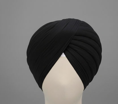 Perfect Black Premium Rubia Turban