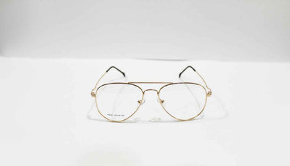 Golden Aviator Frame with Lens