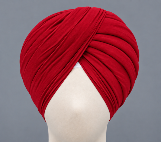 Crimson Red Full Voil Turban
