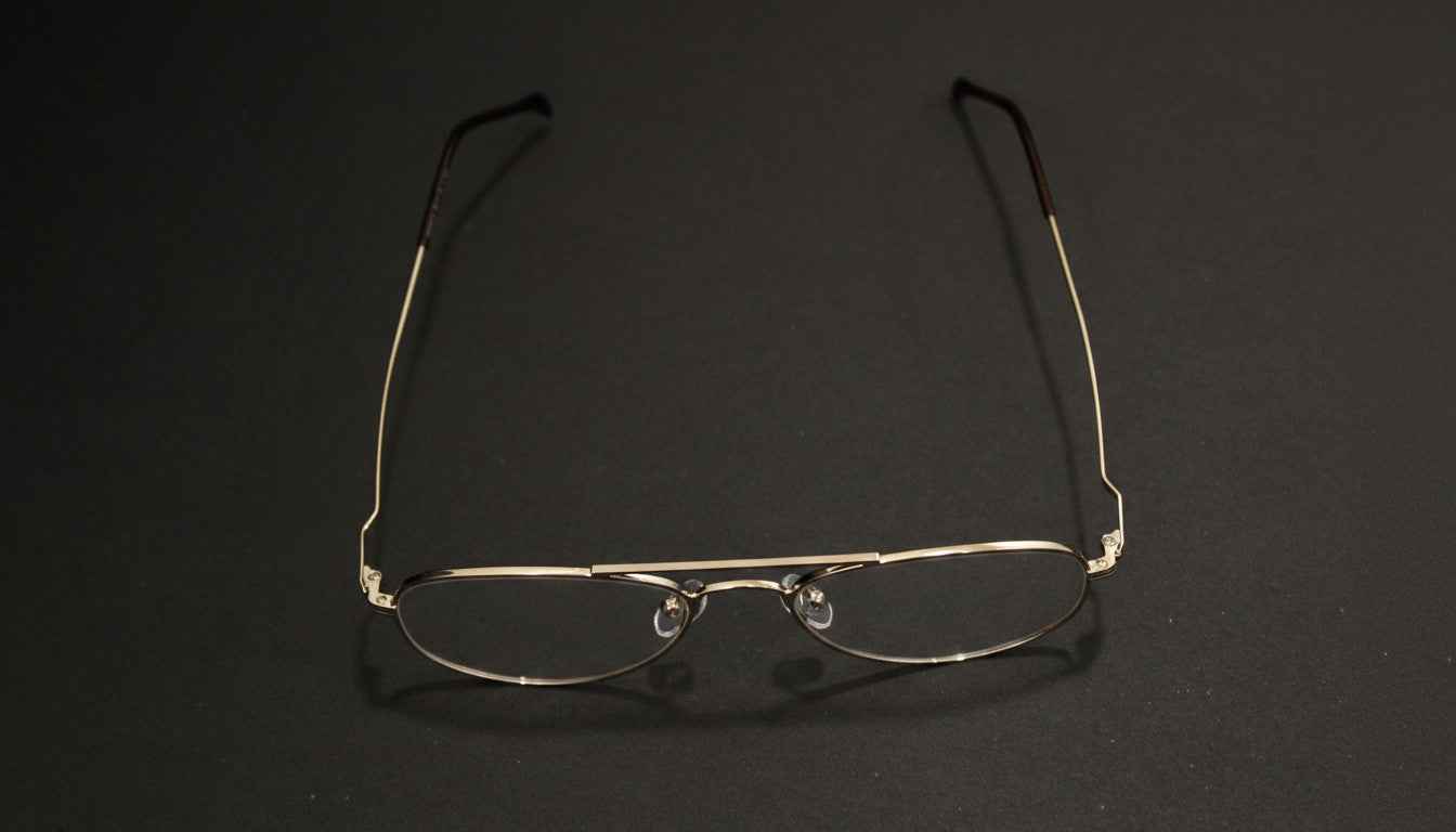Golden Aviator Frame with Lens