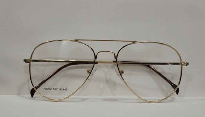 Golden Aviator Frame with Lens