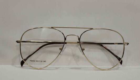 Golden Aviator Frame with Lens
