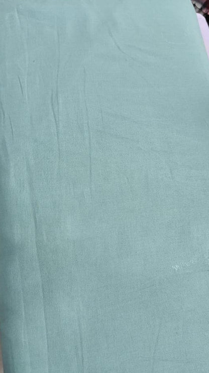 Teal Blue  Premium Full voil Fabric.