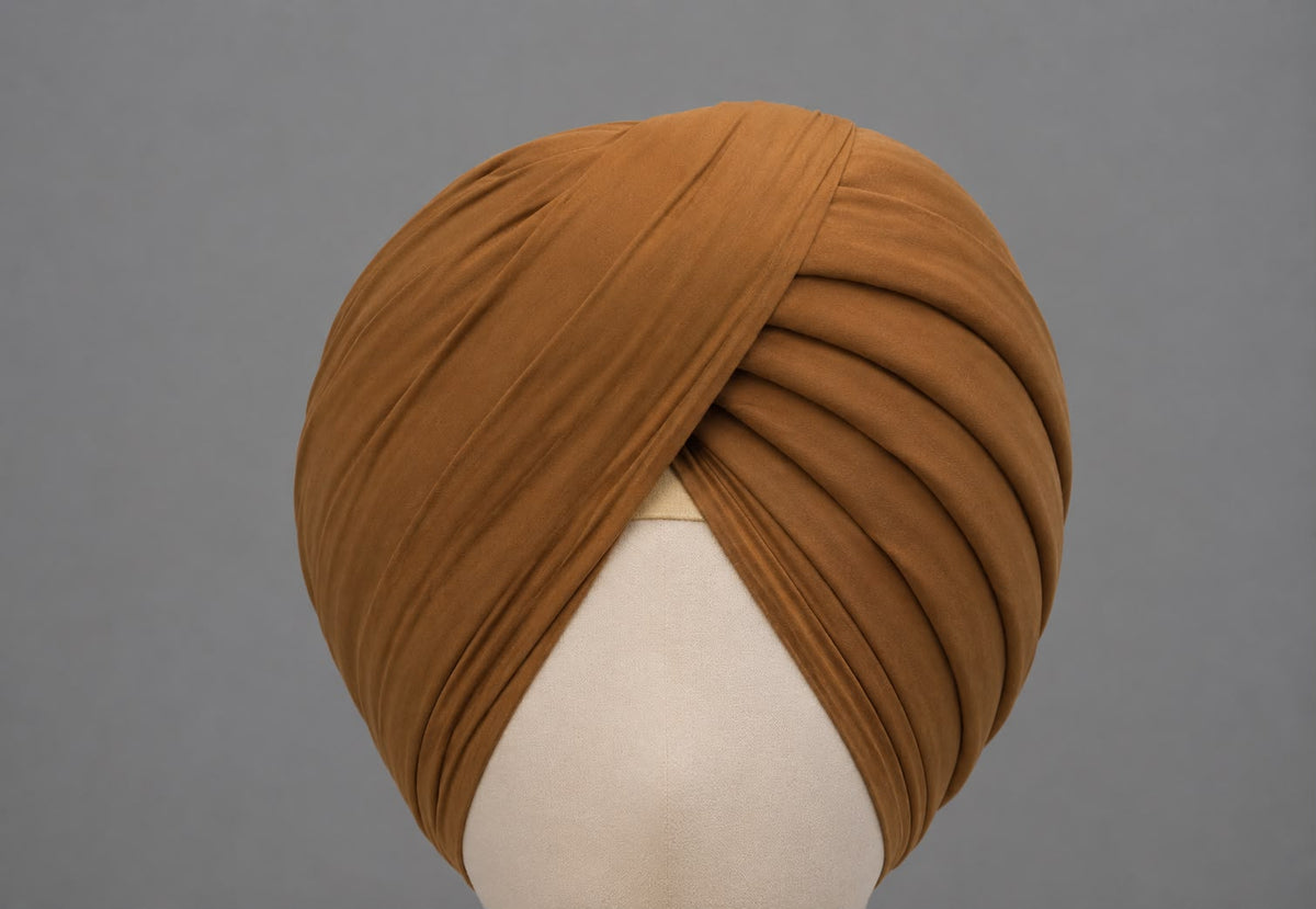 Faun Brown  Full Voil Turban
