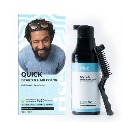 Quick Beard & Hair Color Dye  – Fast, Natural Grey Coverage